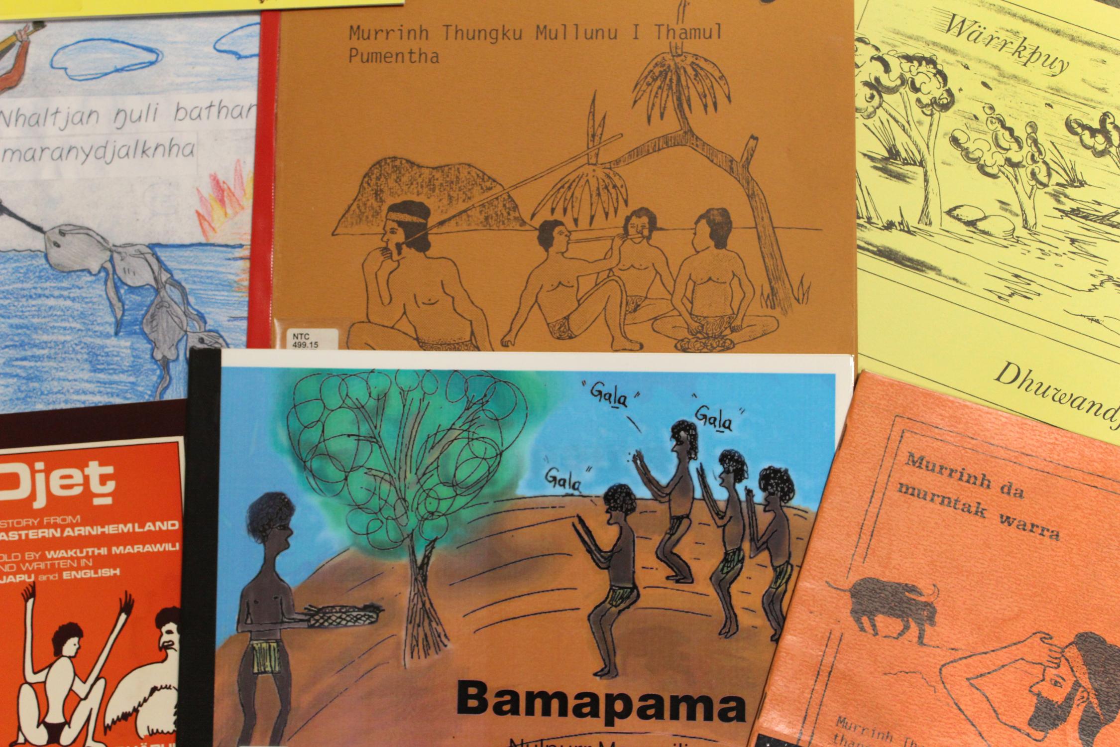 Books in language on display