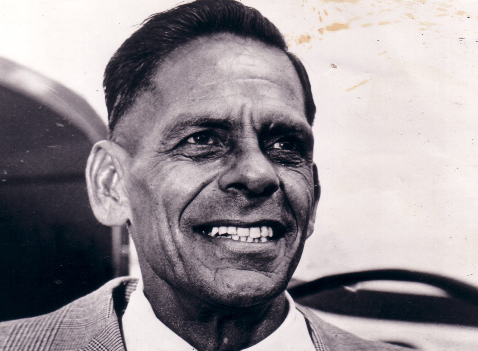 Close up portrait of a smiling man